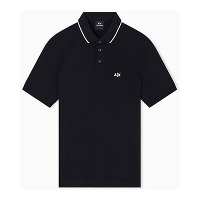 AF10363 Armani Exchange Koszulka polo Mężczyźni Essential, Short Sleeve Stiped Collar Side Monogram Logo AF10363 Armani Exchange Koszulka polo Mężczyźni Essential, Short Sleeve Stiped Collar Side Monogram Logo