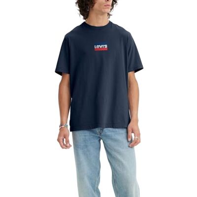 22491-1290 Levi's Mężczyźni Graphic Crewneck Tee T-Shirt, Mini Sportswear Dress Blues, XS 22491-1290 Levi's Mężczyźni Graphic Crewneck Tee T-Shirt, Mini Sportswear Dress Blues, XS
