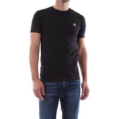 J30J314544 Calvin Klein Dżinsy CK ESSENTIAL SLIM TEE męska, Czarny (Ck Black), S J30J314544 Calvin Klein Dżinsy CK ESSENTIAL SLIM TEE męska, Czarny (Ck Black), S