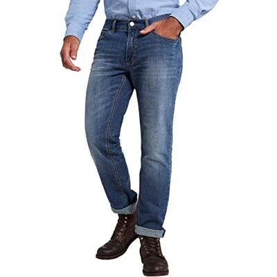 711564 JP 1880 Dżinsy męskie, super rozciągliwe, kontrastowe ściegi, 5-kieszeniowe, spodnie Straight Fit, Denim Wash, 56 711564 JP 1880 Dżinsy męskie, super rozciągliwe, kontrastowe ściegi, 5-kieszeniowe, spodnie Straight Fit, Denim Wash, 56