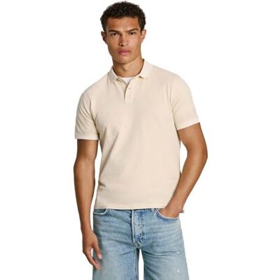 PM542099804S Pepe Jeans Męska koszulka polo New Oliver Gd, Beżowy (kość słoniowa), S PM542099804S Pepe Jeans Męska koszulka polo New Oliver Gd, Beżowy (kość słoniowa), S