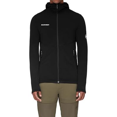 1014-04250 Mammut Aconcagua Light ML Hooded Jacket Men – Męska Bluza z Kapturem Lekka i Polarowa Czarna, Rozmiar XL 1014-04250 Mammut Aconcagua Light ML Hooded Jacket Men – Męska Bluza z Kapturem Lekka i Polarowa Czarna, Rozmiar XL