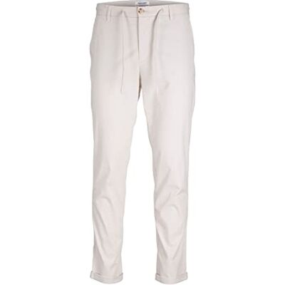 12229244 JACK & JONES Jpstmarco Jjsummer Chino DEK męskie spodnie chinosy, Moonbeam, 31W / 34L 12229244 JACK & JONES Jpstmarco Jjsummer Chino DEK męskie spodnie chinosy, Moonbeam, 31W / 34L