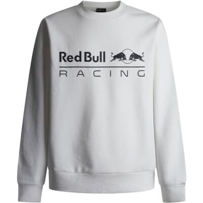 RM5800012 Red Bull Racing X Pepe Jeans Bluza męska RBR Team Logo Crew (1 szt.), biały lub szary, XXL RM5800012 Red Bull Racing X Pepe Jeans Bluza męska RBR Team Logo Crew (1 szt.), biały lub szary, XXL
