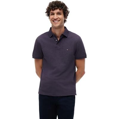 MW0MW17770 Tommy Hilfiger 1985 Regularna koszulka polo S/S, fioletowa (Mulberry Haze Heather), XXL męska, Fioletowy (Mulberry Haze Heather), XXL MW0MW17770 Tommy Hilfiger 1985 Regularna koszulka polo S/S, fioletowa (Mulberry Haze Heather), XXL męska, Fioletowy (Mulberry Haze Heather), XXL