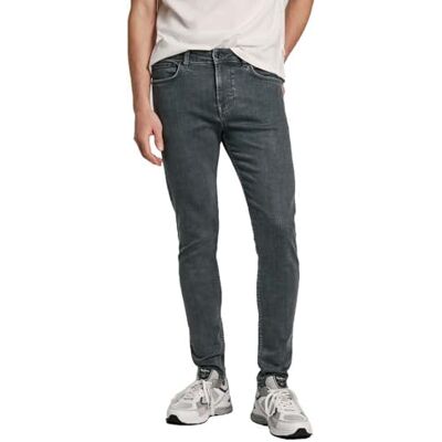 Pepe Jeans dla m??czyzn. PM207387UI0 Ciemnoszare jeansy skinny (29/34), Zwykły, Szary, Bawełna, Denim, Zrównoważony Pepe Jeans dla m??czyzn. PM207387UI0 Ciemnoszare jeansy skinny (29/34), Zwykły, Szary, Bawełna, Denim, Zrównoważony