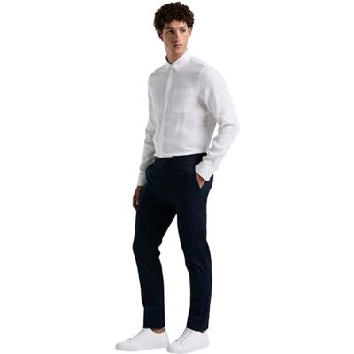 OPBB0022 Original Penguin Bawełna Tencel Chino dla mężczyzn Slim Fit Dark Sapphire, Ciemnoszafirowy, 48 OPBB0022 Original Penguin Bawełna Tencel Chino dla mężczyzn Slim Fit Dark Sapphire, Ciemnoszafirowy, 48