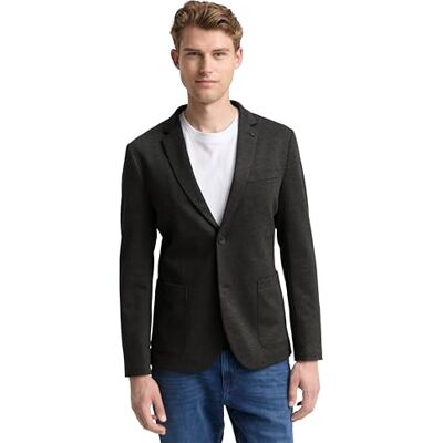 1047273 TOM TAILOR Męska marynarka, 30299 Black Dark Melange, 50 1047273 TOM TAILOR Męska marynarka, 30299 Black Dark Melange, 50