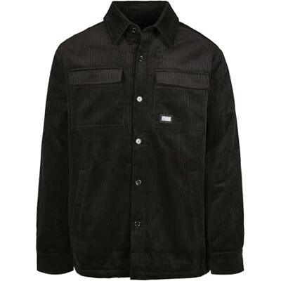 TB3932 Urban Classics Męska kurtka Corduroy Shirt Jacket, czarny, XL TB3932 Urban Classics Męska kurtka Corduroy Shirt Jacket, czarny, XL