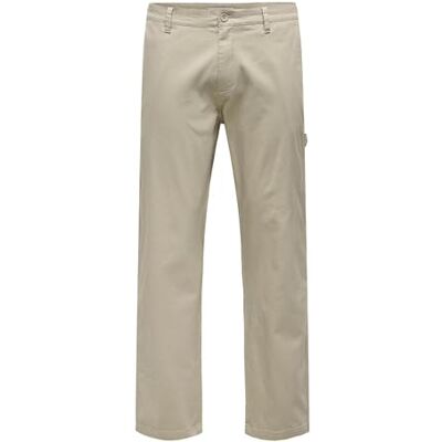 22035008-4815933 ONLY & SONS Onsedge Nicky Carpenter 0241 Pant, chinchilla, 32W / 34L 22035008-4815933 ONLY & SONS Onsedge Nicky Carpenter 0241 Pant, chinchilla, 32W / 34L