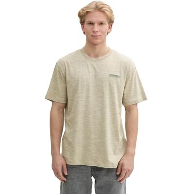 1045035 TOM TAILOR Denim T-shirt męski, 37593 beżowy kamień zielony wtrysk, L 1045035 TOM TAILOR Denim T-shirt męski, 37593 beżowy kamień zielony wtrysk, L