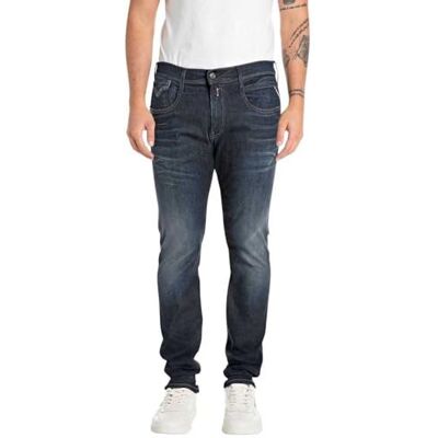 M914Y .000.661 730 Replay Męskie dżinsy Anbass Slim-Fit Hyperflex ze stretchem, Dark Blue 007-6, 30W / 30L M914Y .000.661 730 Replay Męskie dżinsy Anbass Slim-Fit Hyperflex ze stretchem, Dark Blue 007-6, 30W / 30L