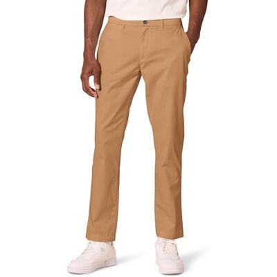 GT1906090-Bri-30W x 32L Amazon Essentials Męskie spodnie chinosy, wygodne, sprany stretch, sportowy krój, khaki, 30 W / 32 l GT1906090-Bri-30W x 32L Amazon Essentials Męskie spodnie chinosy, wygodne, sprany stretch, sportowy krój, khaki, 30 W / 32 l