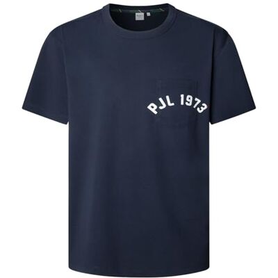 PM5010112 Pepe Jeans Męska koszulka Maverick Pocket TEE, niebieska (Dulwich Blue), XS, Niebieski (Dulwich Blue), XS PM5010112 Pepe Jeans Męska koszulka Maverick Pocket TEE, niebieska (Dulwich Blue), XS, Niebieski (Dulwich Blue), XS
