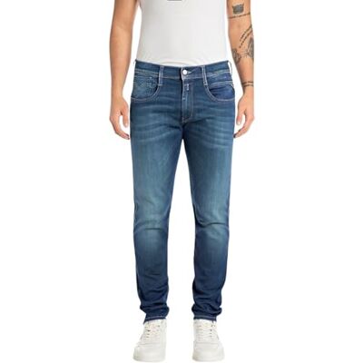 M914Y .000.661 K02 Replay Anbass Hyperflex Eco Plus dżinsy męskie slim fit, 009 Medium Blue, 34W / 32L M914Y .000.661 K02 Replay Anbass Hyperflex Eco Plus dżinsy męskie slim fit, 009 Medium Blue, 34W / 32L