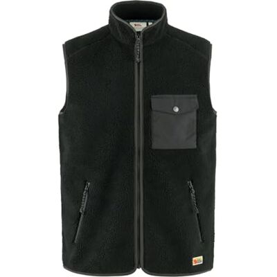 87073 550 030 black dark grey Fjällräven Vardag pile polar vest L 87073 550 030 black dark grey Fjällräven Vardag pile polar vest L