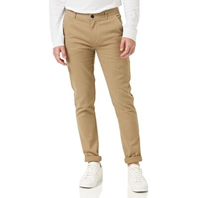 F4BHB010-223 Farah Męskie chinosy Endmore Twill ze stretchem, obcisłe spodnie rekreacyjne, beżowe, 32W 34L, BEŻOWY, 32W / 34L F4BHB010-223 Farah Męskie chinosy Endmore Twill ze stretchem, obcisłe spodnie rekreacyjne, beżowe, 32W 34L, BEŻOWY, 32W / 34L