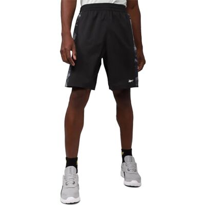 CM264 Reebok Męskie szorty tkane kamuflaż, Night Black, 2XL, Nocna czerń, XXL CM264 Reebok Męskie szorty tkane kamuflaż, Night Black, 2XL, Nocna czerń, XXL
