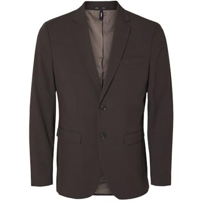 16087824_ChocolateTorte SELECTED HOMME Męska marynarka Slim Fit, Tort czekoladowy, 56 16087824_ChocolateTorte SELECTED HOMME Męska marynarka Slim Fit, Tort czekoladowy, 56