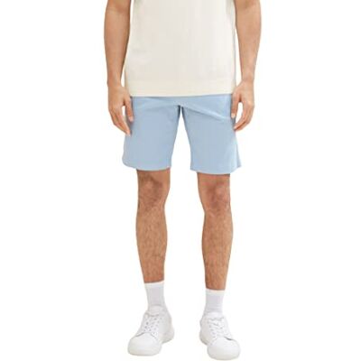 1036309 TOM TAILOR Męskie szorty slim chinosy, bermudy, ze stretchem, 17550 Soft Powder Blue, 31 1036309 TOM TAILOR Męskie szorty slim chinosy, bermudy, ze stretchem, 17550 Soft Powder Blue, 31