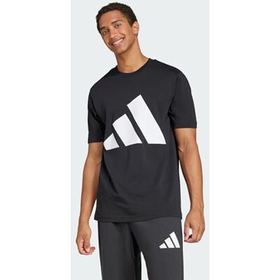 JE8945 adidas Mężczyźni ESSENTIALS BIG LOGO SINGLE JERSEY TEE, Black/White, L JE8945 adidas Mężczyźni ESSENTIALS BIG LOGO SINGLE JERSEY TEE, Black/White, L