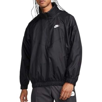 DQ4910 Nike Men's Koszulka Wr Anorak Jkt, Czarny/Biały, -010, M DQ4910 Nike Men's Koszulka Wr Anorak Jkt, Czarny/Biały, -010, M