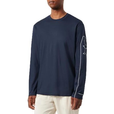 6DZTH4ZJA5Z1510 Armani Exchange Męska koszulka z długim rękawem z wytłoczonym logo Ax Down The Arm Regular Fit Pima Cotton Jersey T-Shirt, grantowy, XL 6DZTH4ZJA5Z1510 Armani Exchange Męska koszulka z długim rękawem z wytłoczonym logo Ax Down The Arm Regular Fit Pima Cotton Jersey T-Shirt, grantowy, XL