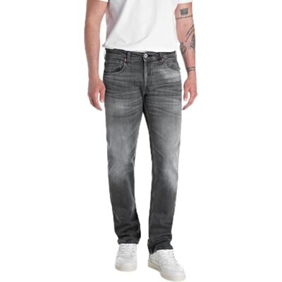 MA972R.000.613 818 Replay Męskie dżinsy straight fit Grover oryginalna kolekcja, 096 Medium Grey, 31W / 32L MA972R.000.613 818 Replay Męskie dżinsy straight fit Grover oryginalna kolekcja, 096 Medium Grey, 31W / 32L