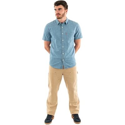86624-0062 Levi's Męska koszula z krótkim rękawem Sunset 1-Pocket Standard, Sebastian Chambray L, XS 86624-0062 Levi's Męska koszula z krótkim rękawem Sunset 1-Pocket Standard, Sebastian Chambray L, XS