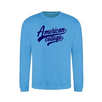ACSCRW1 INDIGO XL AMERICAN COLLEGE USA Bluza sweter z nadrukiem ciepłe ubrania mieszane mężczyźni i kobiety na co dzień model ACSCRW1 indygo XL, Indygo, XL ACSCRW1 INDIGO XL AMERICAN COLLEGE USA Bluza sweter z nadrukiem ciepłe ubrania mieszane mężczyźni i kobiety na co dzień model ACSCRW1 indygo XL, Indygo, XL