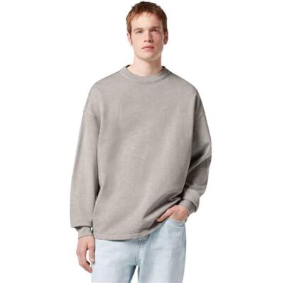 180065 Scotch & Soda Seasonal Core Loose Fit 3 Crosses Garment-Dye bluza, Highway Grey 050, S 180065 Scotch & Soda Seasonal Core Loose Fit 3 Crosses Garment-Dye bluza, Highway Grey 050, S