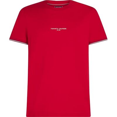 MW0MW32584 Tommy Hilfiger Męska koszulka Tommy Logo Tipped TEE S/S, czerwona, XXL, Czerwony (średni czerwony), XXL MW0MW32584 Tommy Hilfiger Męska koszulka Tommy Logo Tipped TEE S/S, czerwona, XXL, Czerwony (średni czerwony), XXL