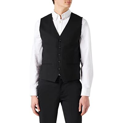 16089407 SELETED HOMME Men's SLHSLIM-Neil WCT B NOOS kamizelka garniturowa, czarna, 56, czarny 16089407 SELETED HOMME Men's SLHSLIM-Neil WCT B NOOS kamizelka garniturowa, czarna, 56, czarny