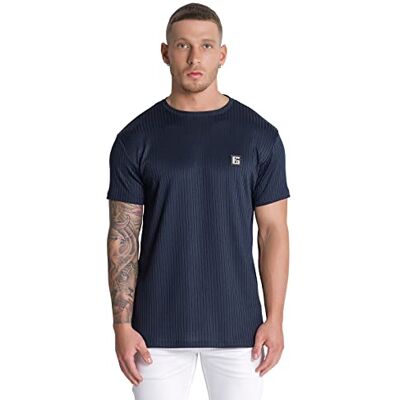 GKM002973 Gianni Kavanagh Męski T-shirt Navy Blue Gk Iron Tee, niebieski morski, XS GKM002973 Gianni Kavanagh Męski T-shirt Navy Blue Gk Iron Tee, niebieski morski, XS