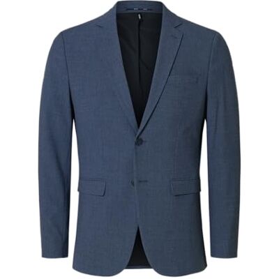 16094325 Selected Homme Męska marynarka Slim Fit, ciemnoniebieski, 58 16094325 Selected Homme Męska marynarka Slim Fit, ciemnoniebieski, 58