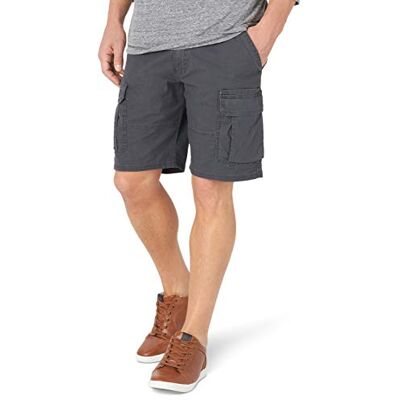 ZM6ACAH Wrangler Authentics Men's Big & Tall Classic Cargo Stretch Short, Anthracite, 52 ZM6ACAH Wrangler Authentics Men's Big & Tall Classic Cargo Stretch Short, Anthracite, 52