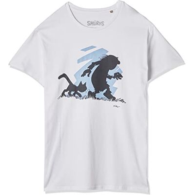 MESMURFTS005 Les Smerfy T-Shirt, Melange Grey, XS Mężczyźni, Szary Melange, XS MESMURFTS005 Les Smerfy T-Shirt, Melange Grey, XS Mężczyźni, Szary Melange, XS