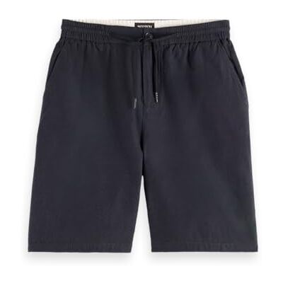 180322 Scotch & Soda Core-Fave-Cotton-Linen Twill Bermudy Szorty męskie, Kolor: czarny, 29W 180322 Scotch & Soda Core-Fave-Cotton-Linen Twill Bermudy Szorty męskie, Kolor: czarny, 29W