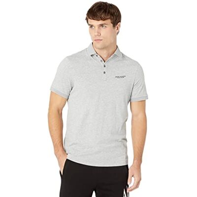8NZF80Z8H4Z Armani Exchange Męska koszulka polo z 4 guzikami, szary, XS 8NZF80Z8H4Z Armani Exchange Męska koszulka polo z 4 guzikami, szary, XS