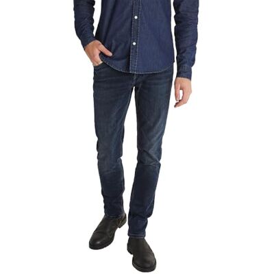 PM20839967AA200032 Pepe Jeans Męskie dżinsy Tapered Stanley, niebieskie (Denim-7aa), 32 W / 32 L PM20839967AA200032 Pepe Jeans Męskie dżinsy Tapered Stanley, niebieskie (Denim-7aa), 32 W / 32 L