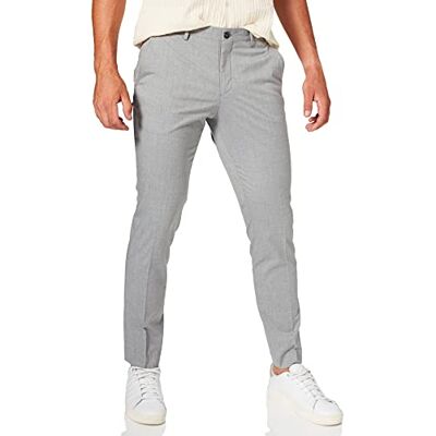 16056890-Light Grey Melange SELECTED HOMME Spodnie garniturowe męskie, Szary (jasnoszary melanż), 54 16056890-Light Grey Melange SELECTED HOMME Spodnie garniturowe męskie, Szary (jasnoszary melanż), 54