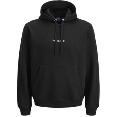 12282861-4824861 JACK & JONES Jornorrebro Emb bluza z kapturem Noos, czarny, XL 12282861-4824861 JACK & JONES Jornorrebro Emb bluza z kapturem Noos, czarny, XL