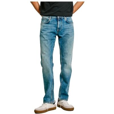 PM207393NC5000030 Pepe Jeans Męskie dżinsy proste, niebieskie (Denim NC5), 30W/30L, Niebieski (Denim Nc5), 30W / 30L PM207393NC5000030 Pepe Jeans Męskie dżinsy proste, niebieskie (Denim NC5), 30W/30L, Niebieski (Denim Nc5), 30W / 30L