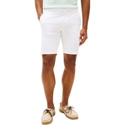 MW0MW42351 Tommy Hilfiger Męskie spodenki Denton 24 cm Ess Twill Inne szorty, białe, 34W MW0MW42351 Tommy Hilfiger Męskie spodenki Denton 24 cm Ess Twill Inne szorty, białe, 34W
