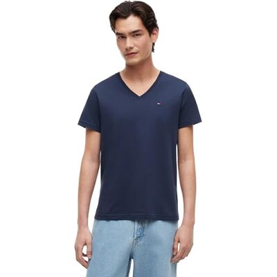 DM0DM04410-002 Tommy Jeans Mężczyźni T-shirt, Niebieski, S DM0DM04410-002 Tommy Jeans Mężczyźni T-shirt, Niebieski, S