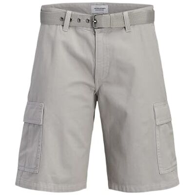 12289335-4908129 JACK & JONES Jpstcole Hudson Belted Cargo Shorts Mid, Crockery., L 12289335-4908129 JACK & JONES Jpstcole Hudson Belted Cargo Shorts Mid, Crockery., L