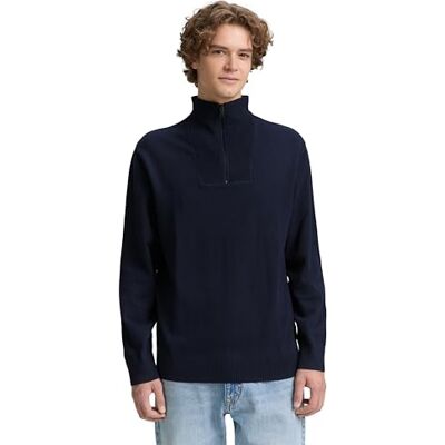 1047962 TOM TAILOR Denim Sweter męski, 10668 Sky Captain Blue, XS 1047962 TOM TAILOR Denim Sweter męski, 10668 Sky Captain Blue, XS