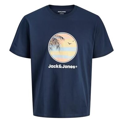 12288351-4894940 JACK & JONES Jjperry Tee SS Crew Neck, granatowy blezer, XL 12288351-4894940 JACK & JONES Jjperry Tee SS Crew Neck, granatowy blezer, XL