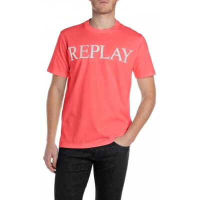 M3099 .000.2660 Replay T-shirt męski, 556 Poppy Red, XS M3099 .000.2660 Replay T-shirt męski, 556 Poppy Red, XS