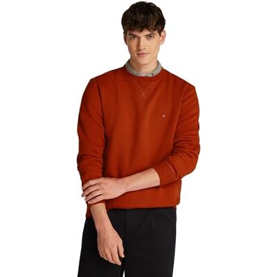 MW0MW37232XNNXXXL Tommy Hilfiger Męska bluza ESSENTIAL FLEECE CREWNECK MW0MW37232, czerwona, XXXL, Czerwony (Dark Magma), 3XL duże rozmiary MW0MW37232XNNXXXL Tommy Hilfiger Męska bluza ESSENTIAL FLEECE CREWNECK MW0MW37232, czerwona, XXXL, Czerwony (Dark Magma), 3XL duże rozmiary